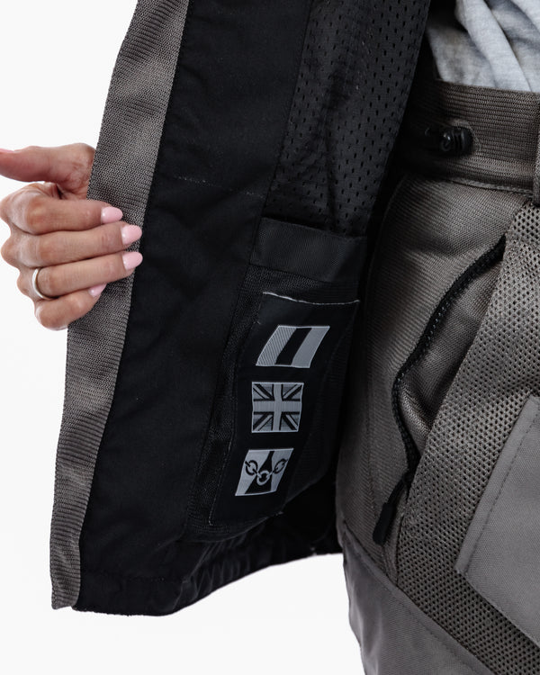 Hooded Air Ultimate Grey Ventilated Motorcycle Jacket