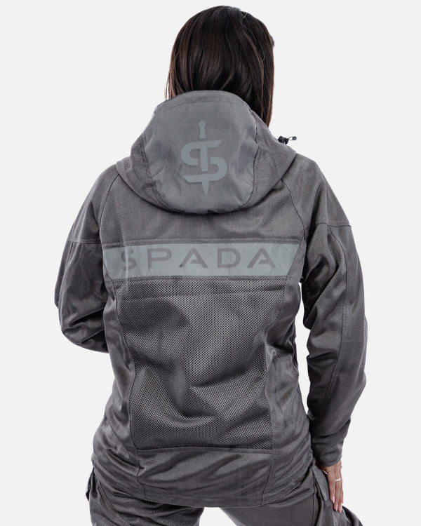 Hooded Air Ultimate Grey Ventilated Motorcycle Jacket