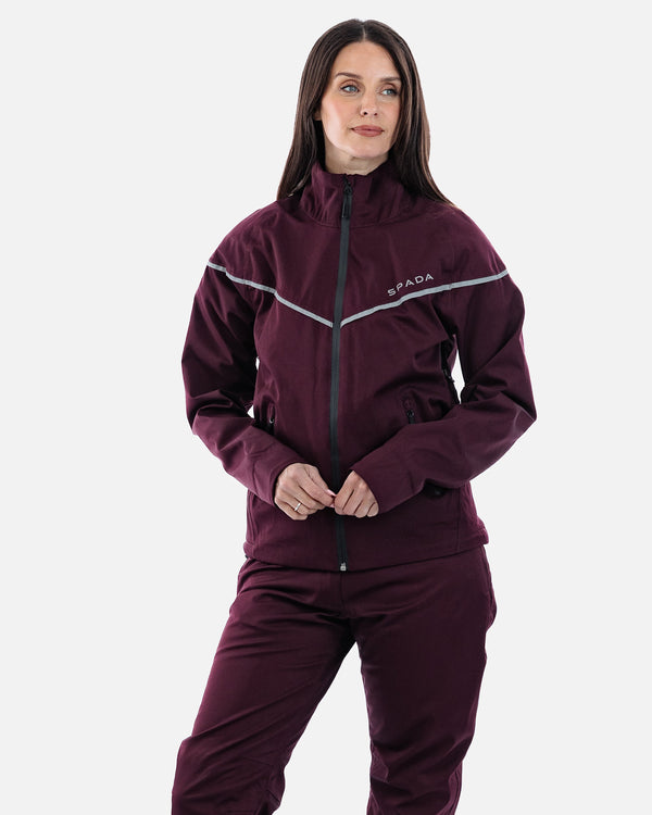 Dash Port Red Ladies Motorcycle Jacket