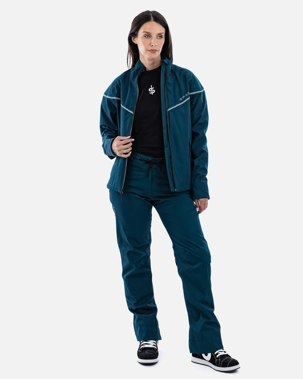 Dash Coral Blue Ladies Motorcycle Jacket