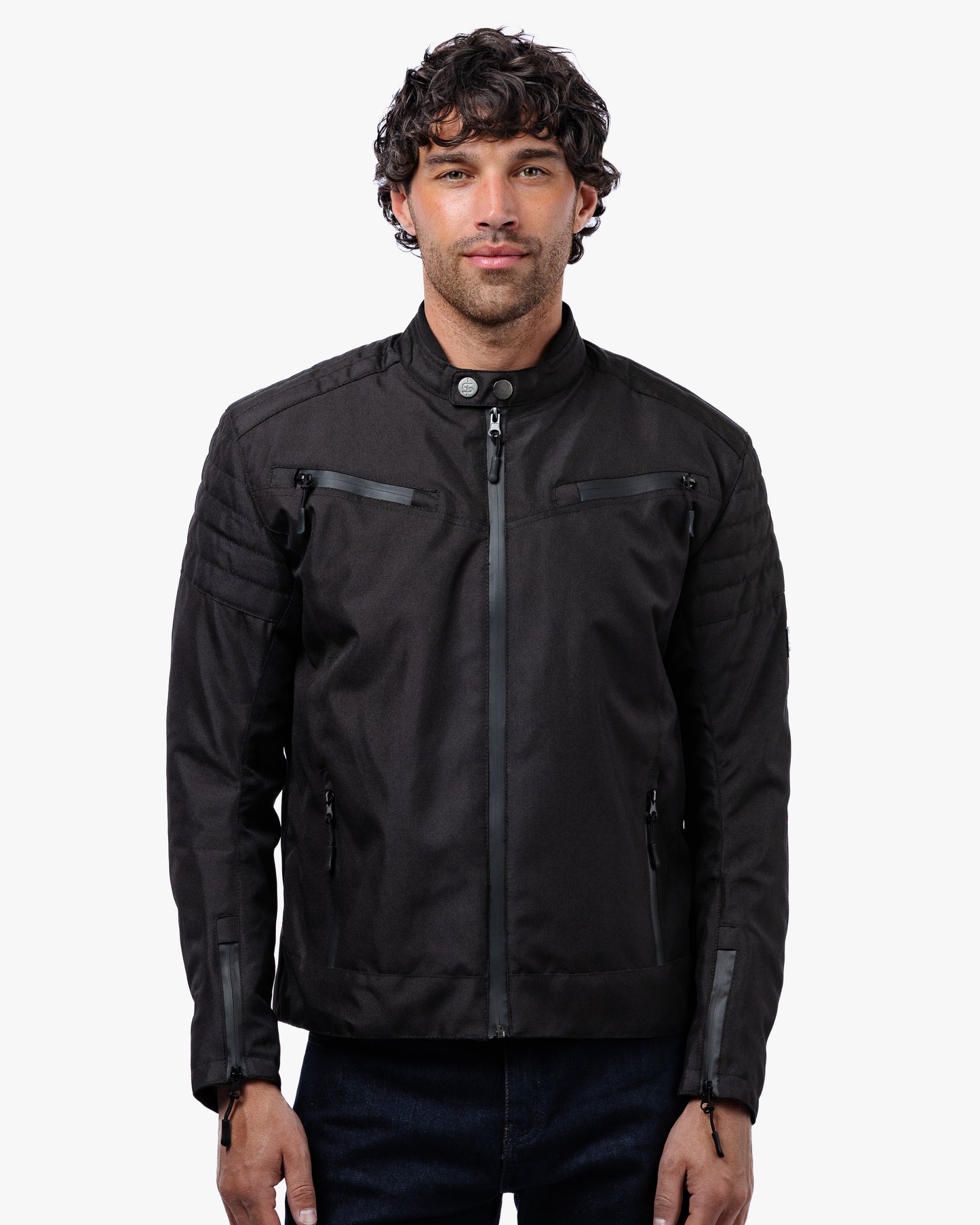 Cafe Flux Black Motorcycle Jacket