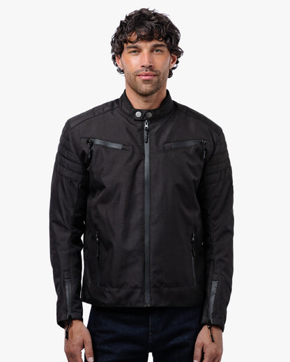 Cafe Flux Black Motorcycle Jacket