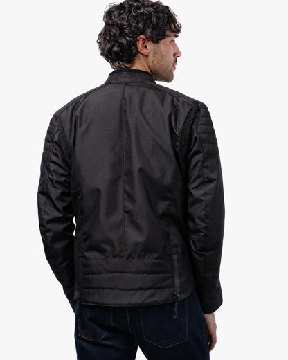 Cafe Flux Black Motorcycle Jacket