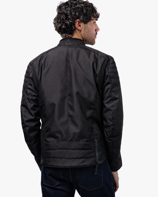 Cafe Flux Black Motorcycle Jacket