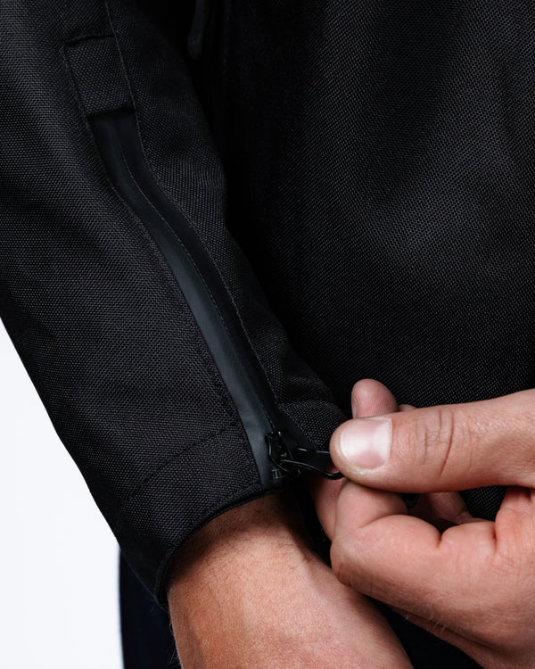 Cafe Flux Black Motorcycle Jacket