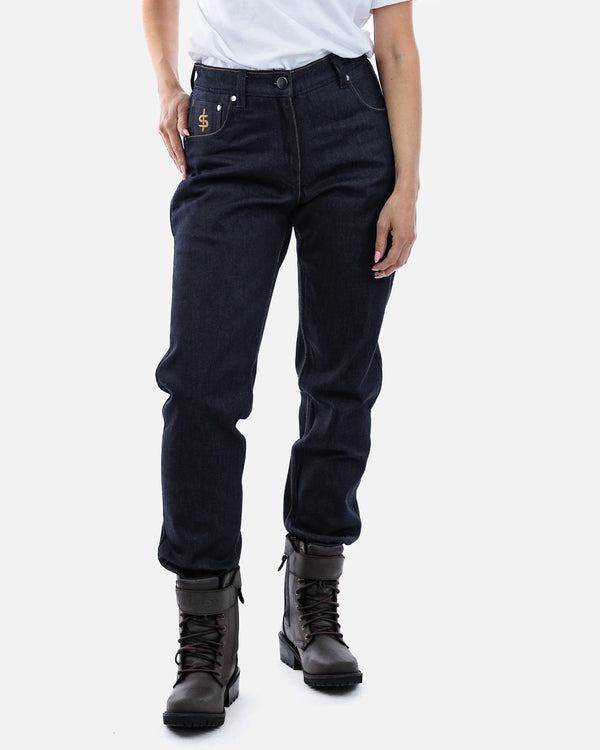 Ronin Ladies Raw Indigo Motorcycle Jeans