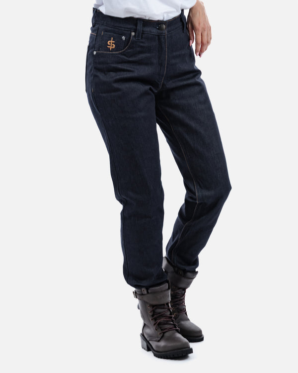 Ronin Ladies Raw Indigo Motorcycle Jeans
