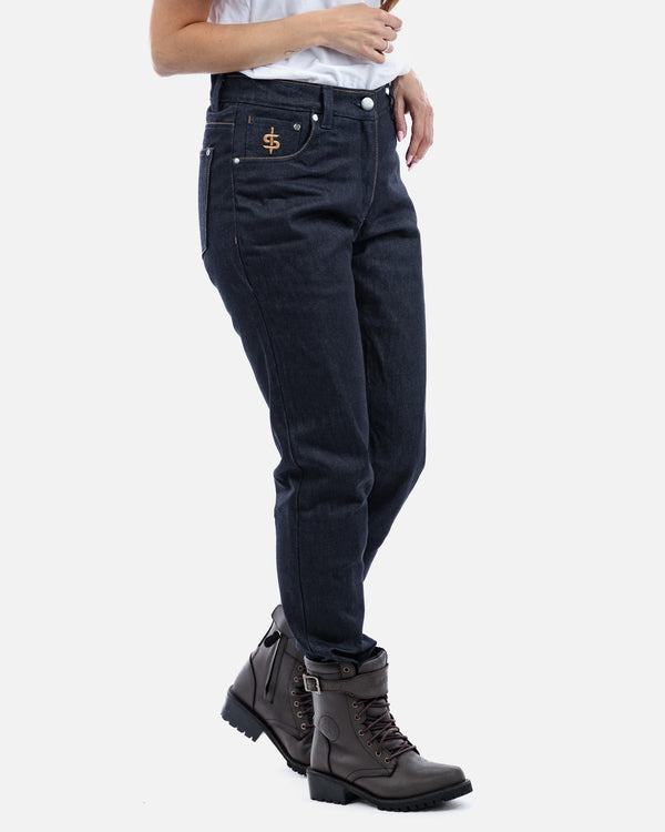 Ronin Ladies Raw Indigo Motorcycle Jeans