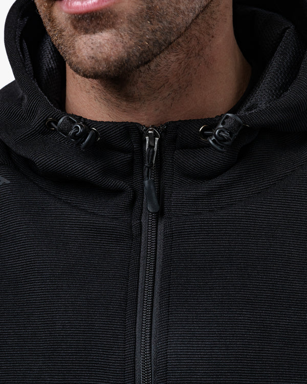Blade Black Zip Up Unisex Motorcycle Hoodie
