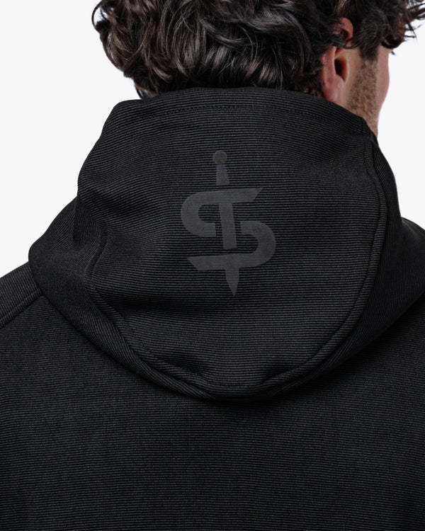Blade Black Zip Up Unisex Motorcycle Hoodie