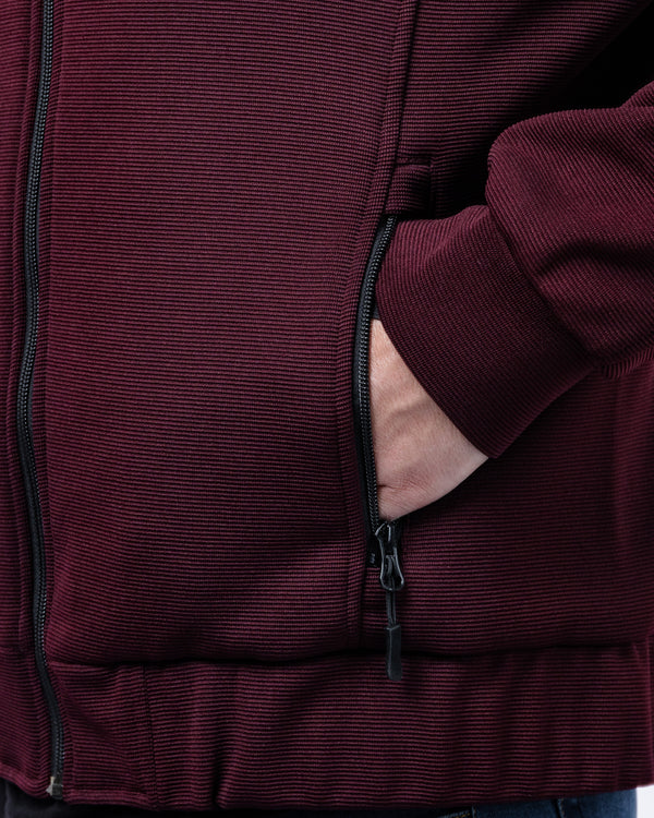 Blade Port Red Zip Up Mens Motorcycle Hoodie