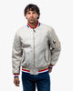 Airforce MA1 Ivory Motorcycle Bomber Jacket