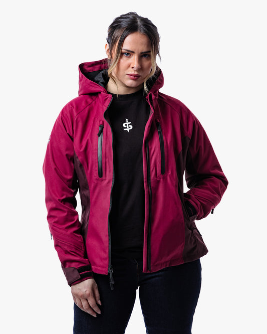 Lula Port Red Ladies Motorcycle Jacket