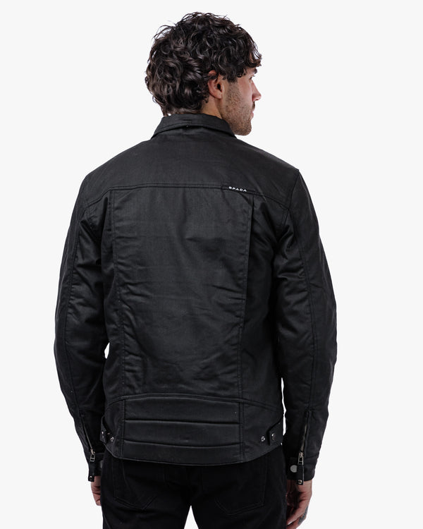 Temper Black & Tan Trucker Motorcycle Jacket
