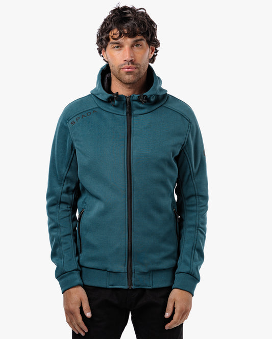 Blade Coral Blue Zip Up Unisex Motorcycle Hoodie