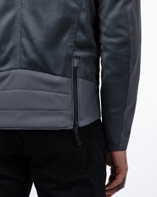 Cafe Air Ultimate Grey Ventilated Motorcycle Jacket