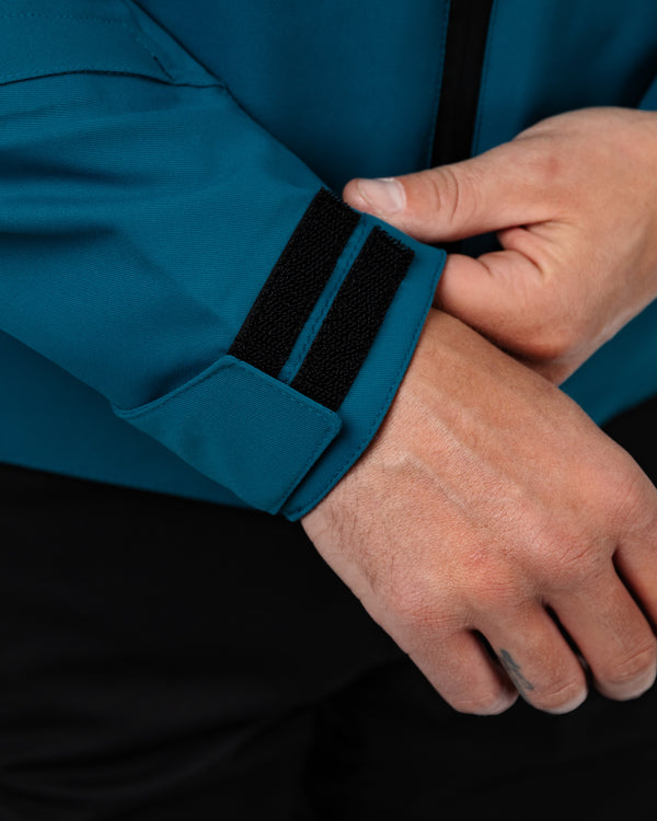 Joe Blue Smoke & Coral Blue Waterproof Motorcycle Jacket