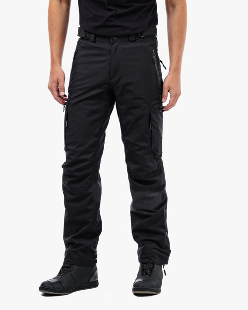Duel Black Cargo Motorcycle Trousers