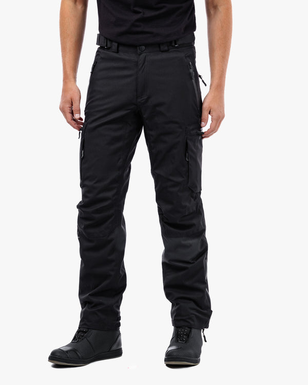 Duel Black Cargo Motorcycle Trousers