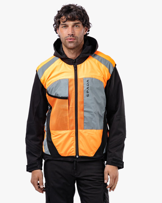 Spark Orange Fluorescent Visibility Vest