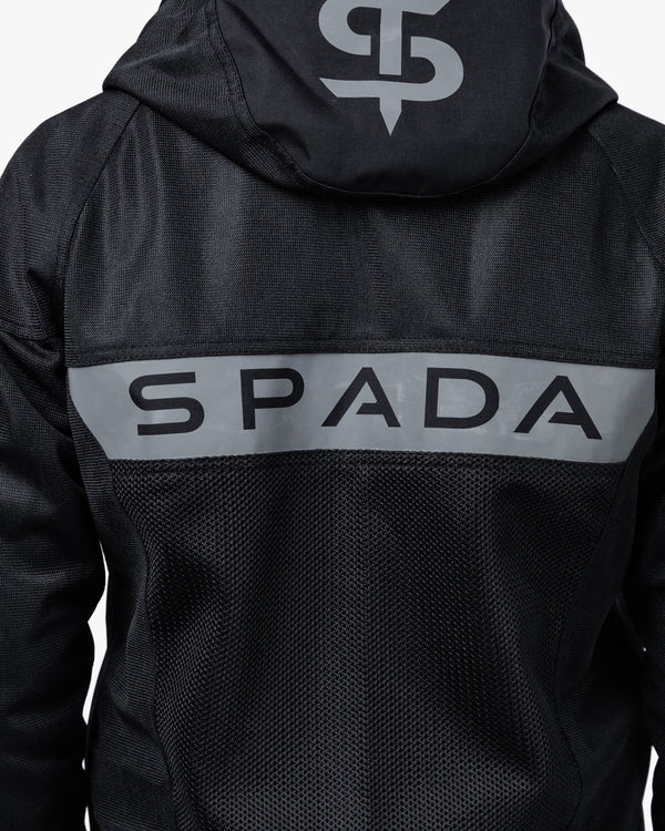 Hooded Air Black Motorcycle Jacket