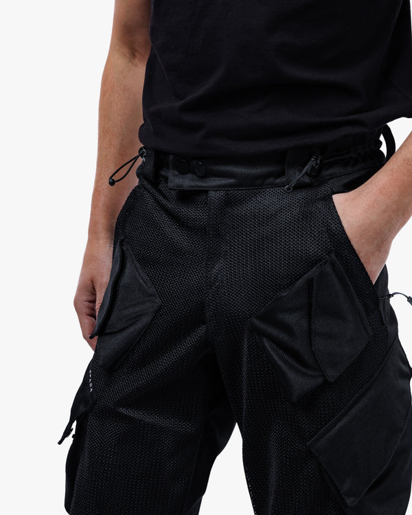 Combat Air Stealth Black Ventilated Motorcycle Trousers