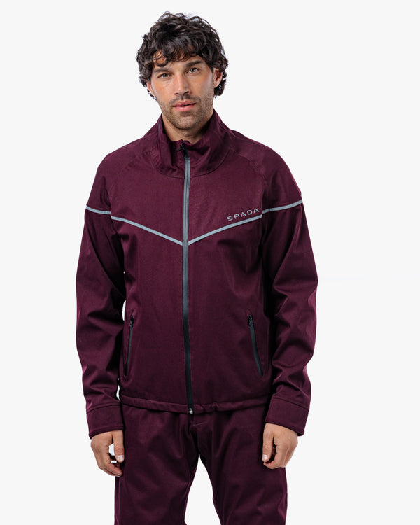Dash Mens Port Red Motorcycle Jacket