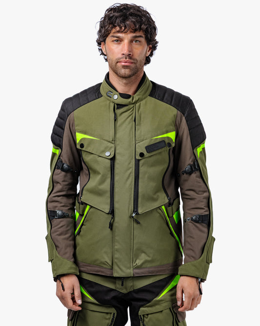 Vanguard Forest Green Motorcycle Jacket