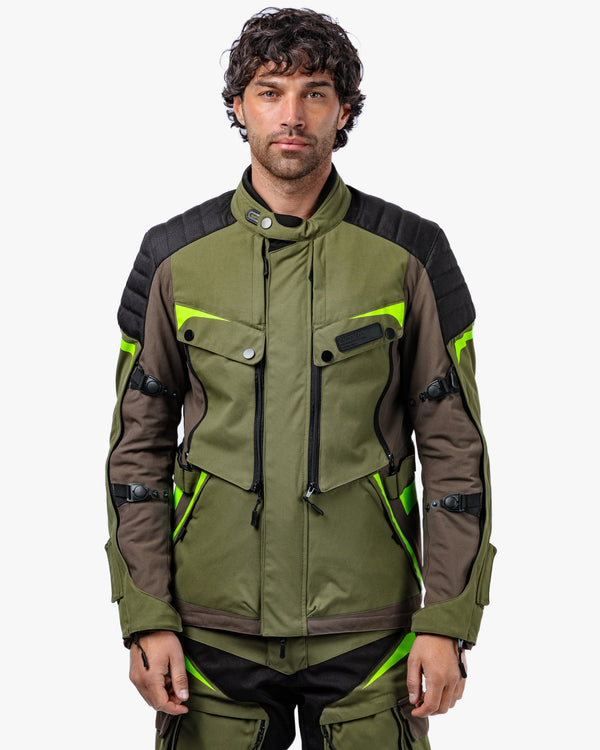 Vanguard Forest Green Motorcycle Jacket