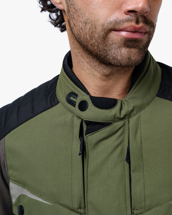 Vanguard Forest Green Motorcycle Jacket