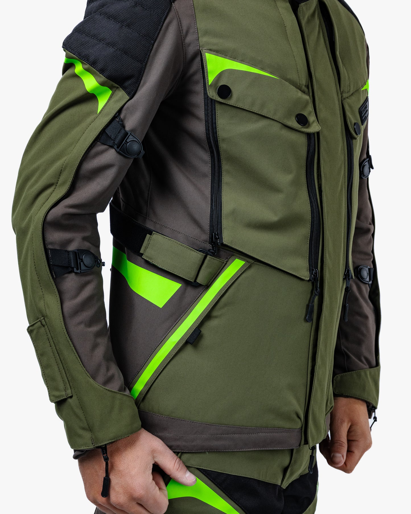 Vanguard Forest Green Motorcycle Jacket