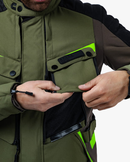 Vanguard Forest Green Motorcycle Jacket