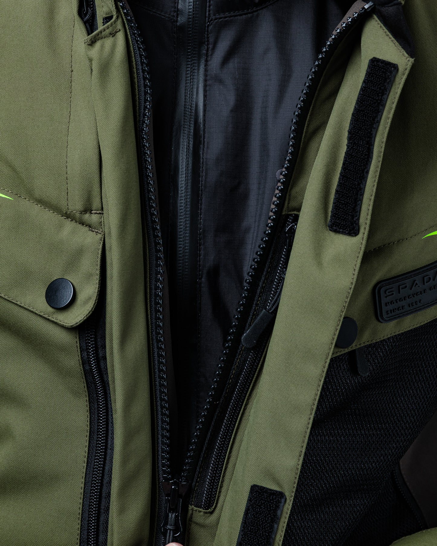 Vanguard Forest Green Motorcycle Jacket