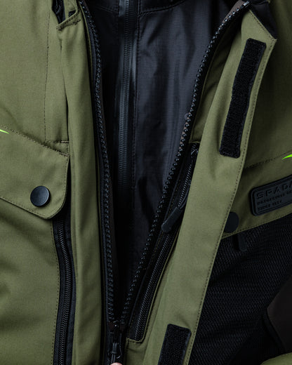 Vanguard Forest Green Motorcycle Jacket