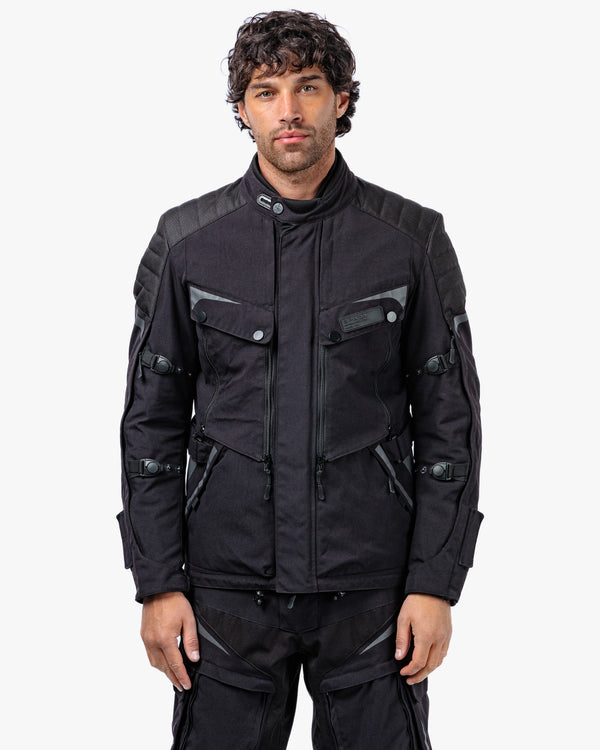 Vanguard Stealth Black Motorcycle Jacket