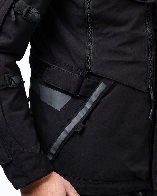 Vanguard Stealth Black Motorcycle Jacket