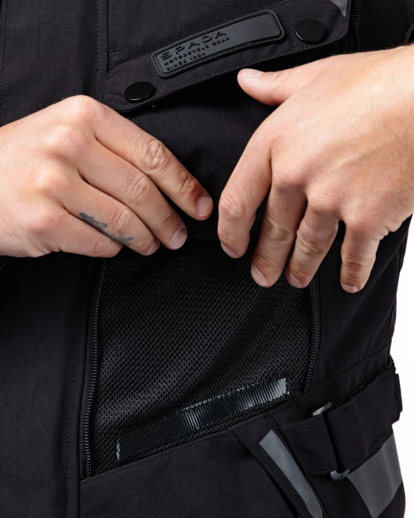 Vanguard Stealth Black Motorcycle Jacket