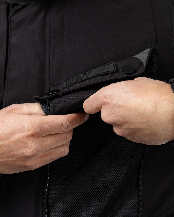 Vanguard Stealth Black Motorcycle Jacket