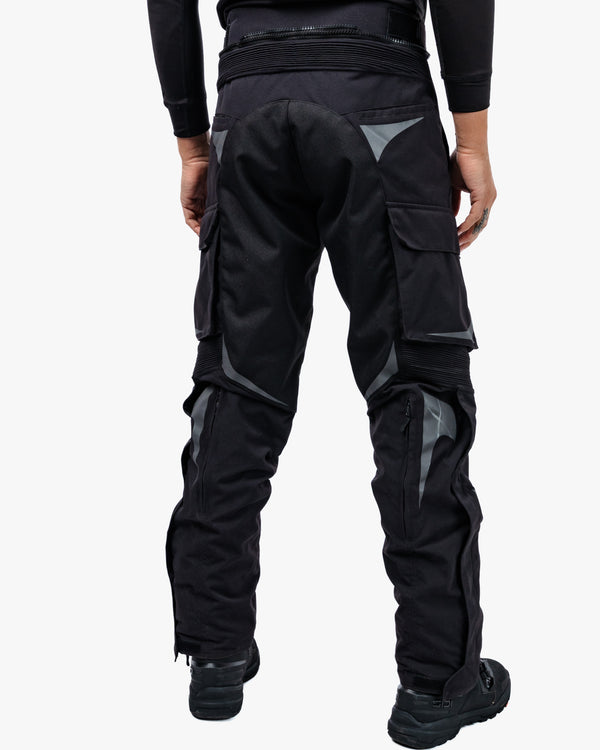 Vanguard Stealth Black Motorcycle Trousers