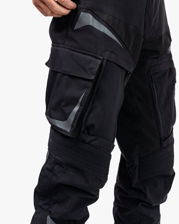 Vanguard Stealth Black Motorcycle Trousers