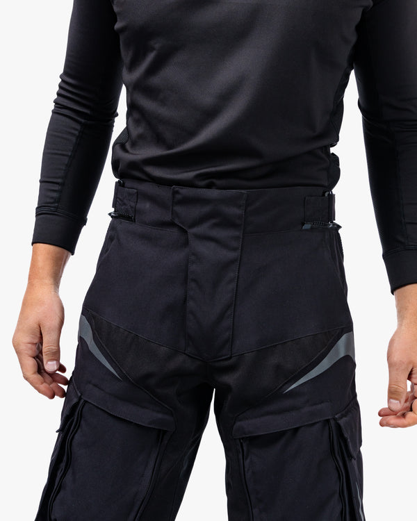 Vanguard Stealth Black Motorcycle Trousers