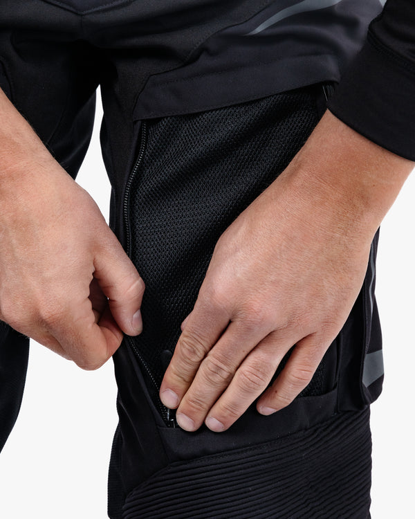 Vanguard Stealth Black Motorcycle Trousers