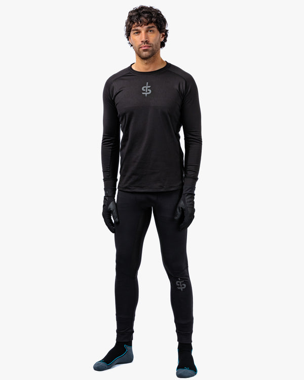 Crucible Black Crew Base Layer Shirt