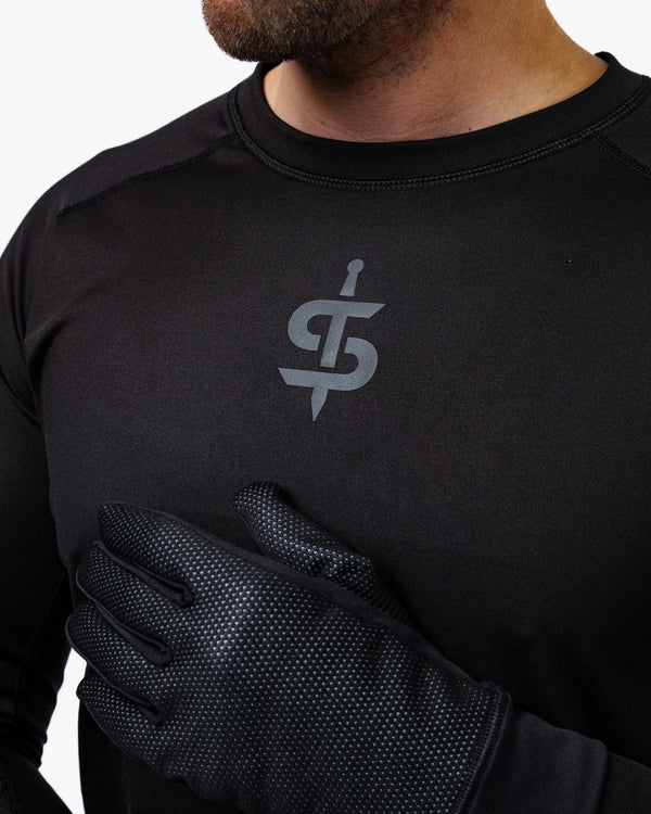 Crucible Black Base Layer Gloves