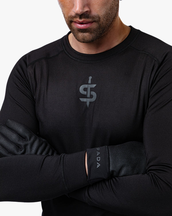 Crucible Black Base Layer Gloves