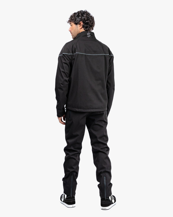 Dash Mens Stealth Black Motorcycle Jacket