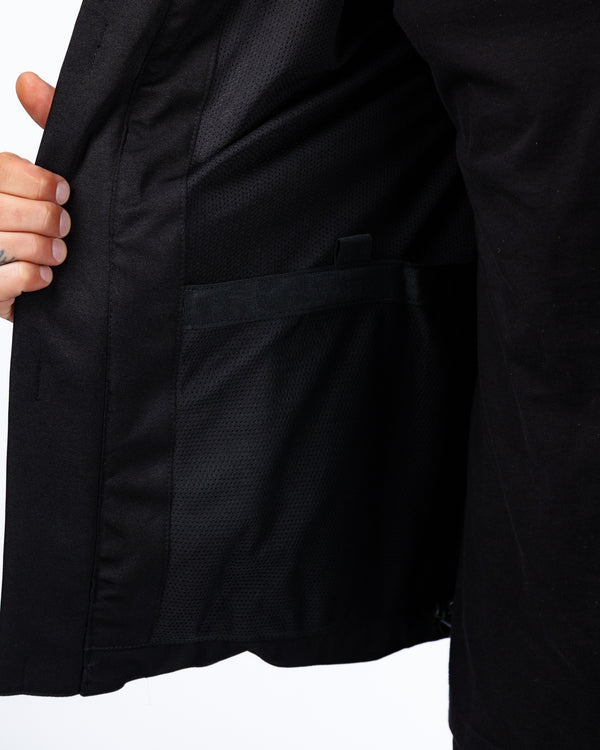 Dash Mens Stealth Black Motorcycle Jacket