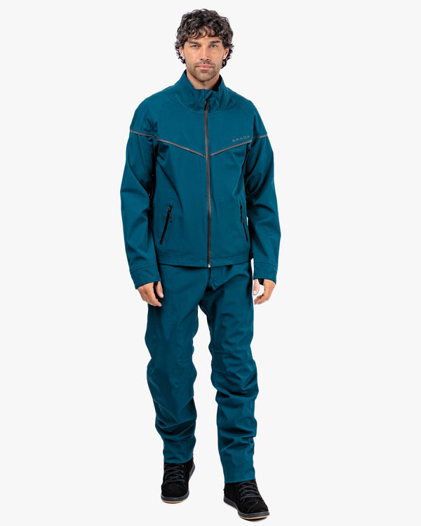 Dash Mens Coral Blue Motorcycle Jacket