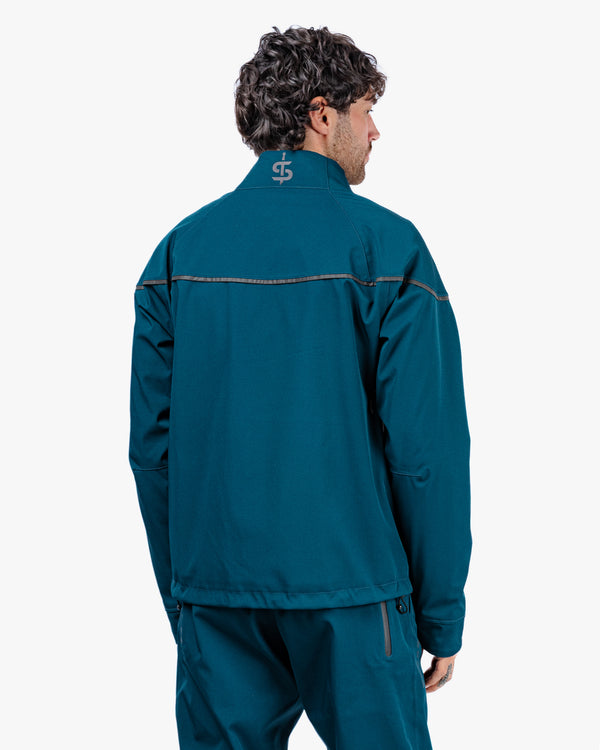 Dash Mens Coral Blue Motorcycle Jacket