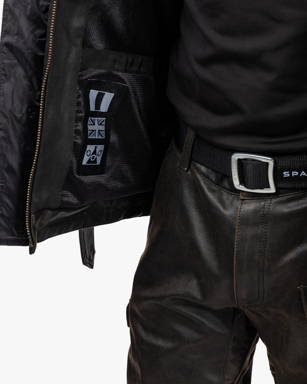 Crossguard Walnut Brown Waterproof Motorcycle Jacket